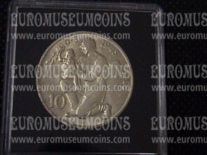 1955 Cecoslovacchia 10 Korun in argento anniversario Liberazione
