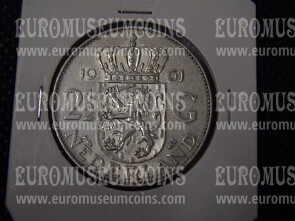 1961 Olanda 2,5 Gulden in argento Regina Juliana
