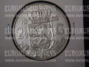 1962 Olanda 2,5 Gulden in argento Regina Juliana