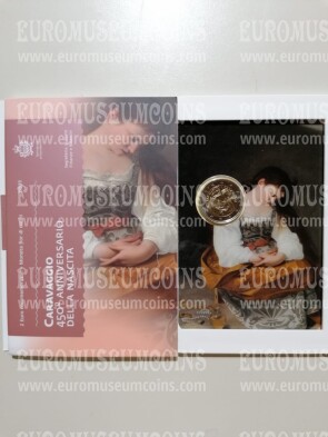 San Marino 2021 Caravaggio 2 euro commemorativo in folder ufficiale