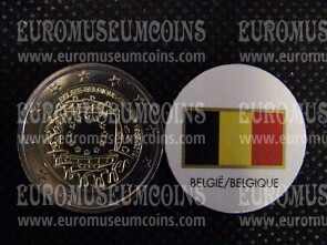 Belgio 2015 Bandiera U.E. 2 Euro commemorativo