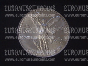 1992 Messico 1/4 di Oncia in argento Libertad
