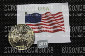2011 Stati Uniti Chickasaw zecca P quarto di dollaro Parchi
