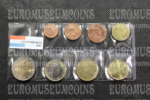 2003 Lussemburgo serietta  in blister