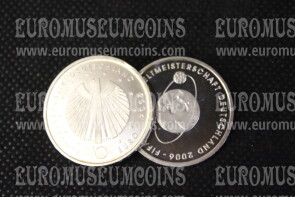 2004 Germania Mondiali Calcio Euro FDC in argento 