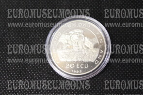 1992 Finlandia 20 ECU Proof C.S.C.E. in argento