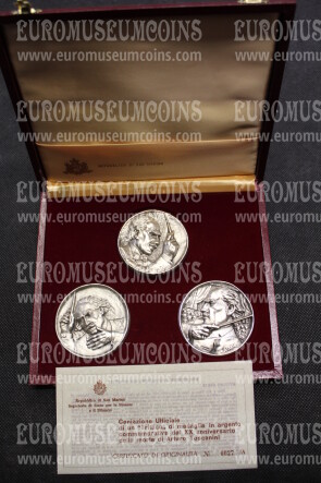 1978 San Marino Arturo Toscanini medaglie in argento