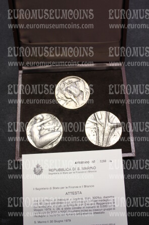1979 San Marino Riforma Agraria medaglie in argento