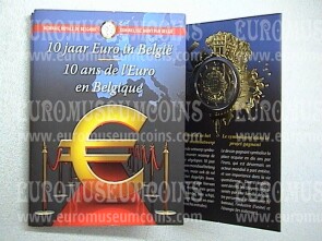 Belgio 2012 Decennale TYE 2 Euro commemorativo in minifolder