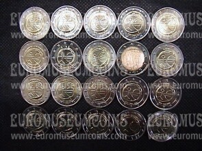 2009 EMU 20 monete 2 Euro commemorativo Giro Completo