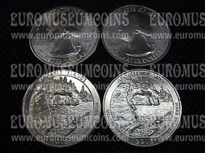 2018 USA Apostle Island - Wisconsin zecca P + D quarti di dollaro Parchi