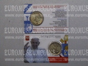 2018 Vaticano 50 centesimi di euro nuova effige in coincard n° 9