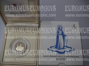 Vaticano 2017 centenario apparizioni di Fatima 2 euro commemorativo PROOF in cofanetto ufficiale