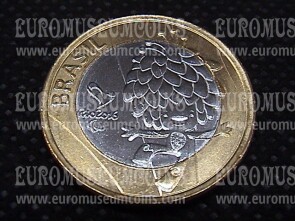 Brasile Olympic & Paralimpic Games RIO 2016 1 Real FDC Coin Mascotte