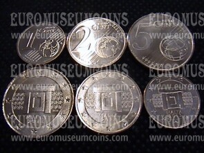 2013 Malta Tris 1 + 2 + 5 eurocent zecca F