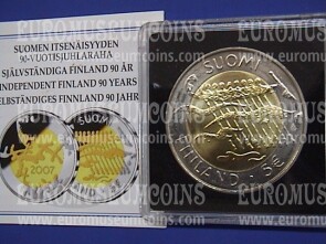2007 Finlandia 5 Euro 90° Indipendenza