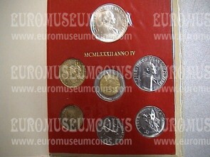 1982 Vaticano divisionale con Lire 1000 in argento FDC Anno IV