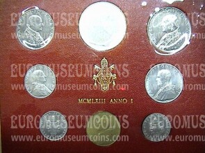1963 Vaticano monete singole FDC Anno I PRIMO
