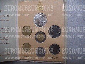1984 Vaticano divisionale con Lire 1000 in argento FDC Anno VI