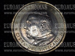 2002 Vaticano 1 euro Papa Giovanni Paolo II da set ufficiale