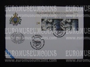 2006 FDC ITALIA Campione del Mondo San Marino