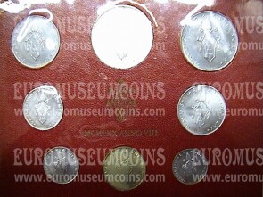 1970 Vaticano divisionale con Lire 500 in argento FDC Anno VIII - 8°