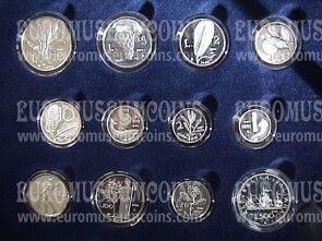 1945 - 2001 Italia Storia della Lira Repubblica medaglie in argento proof