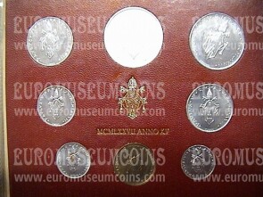 1977 Vaticano divisionale con Lire 500 in argento FDC Anno XV - 15°