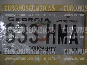 Stati Uniti d' America Georgia Targa auto da collezione 