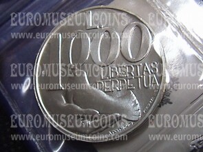 1991 San Marino 1000 Lire argento