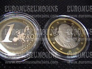 2007 Vaticano euro 1 proof da set ufficiale