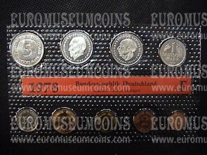 1978 Germania set ufficiale Marchi tedeschi 9 monete FDC zecca F