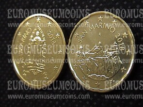 2018 San Marino tris 1 euro + 50 + 20 Centesimi nuovo conio FDC