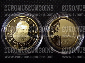 2010 Vaticano eurocent 20 proof da set ufficiale