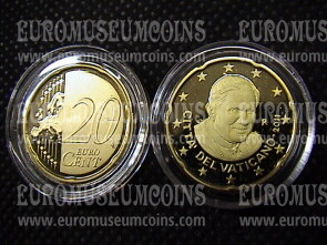 2011 Vaticano eurocent 20 proof da set ufficiale