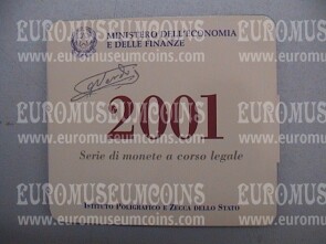 2001 Italia divisionale FDC con il 1000 Lire Giuseppe Verdi e Caravelle in argento in confezione ufficiale