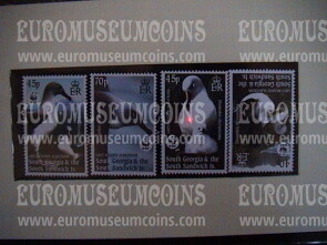 2003 South Georgia & Sandwich Isles serie WWF albatro dalla testa grigia 4 valori