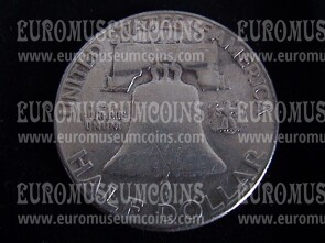 1951 Stati Uniti half dollar Franklin in argento