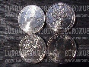 2020 USA Salt River Bay - Virgin Island zecca P D quarti di dollaro Parchi