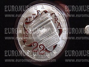 2020 Italia 5 Euro FDC Olivetti Lettera 22 Serie Eccellenze Italiane Rossa