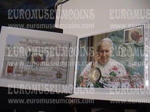 2020 Vaticano San Giovanni Paolo II busta filatelico numismatica