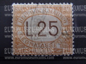 1927 segnatasse da 25 lire San Marino usato
