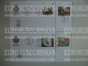 2022 4 buste FDC San Marino Fauna selvatica