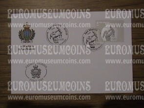 2022 busta FDC San Marino 50° anniversario della nuova monetazione