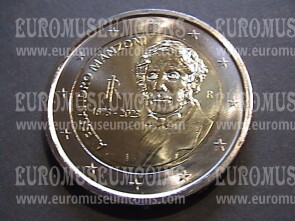 Italia 2023 Alessandro Manzoni 2 euro commemorativo FDC