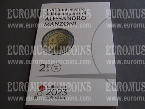 Italia 2023 Alessandro Manzoni 2 euro commemorativo in coincard