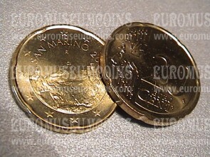 20 Cent San Marino FDC dal 2017 al 2023