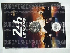2023 Francia centenario Le Mans 10 Euro FDC in folder