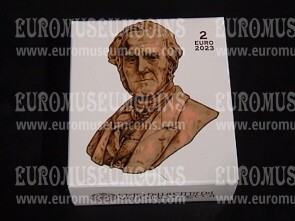 Vaticano 2023 Manzoni 2 euro commemorativo proof in cofanetto ufficiale