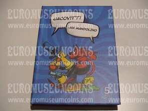 2024 Italia 5 Euro FDC Jak Mandolino serie fumetti Jacovitti